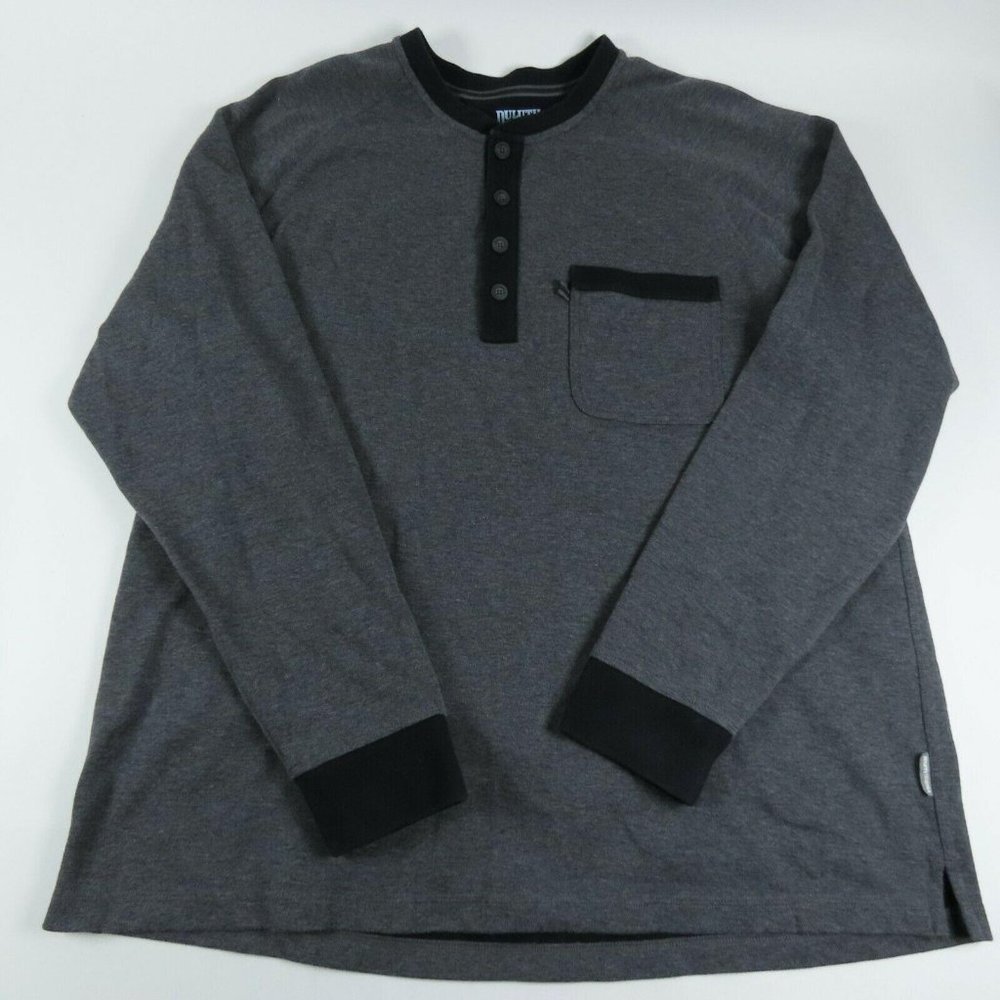 Duluth Trading Co Mens Shirt Size XL Long Henley
